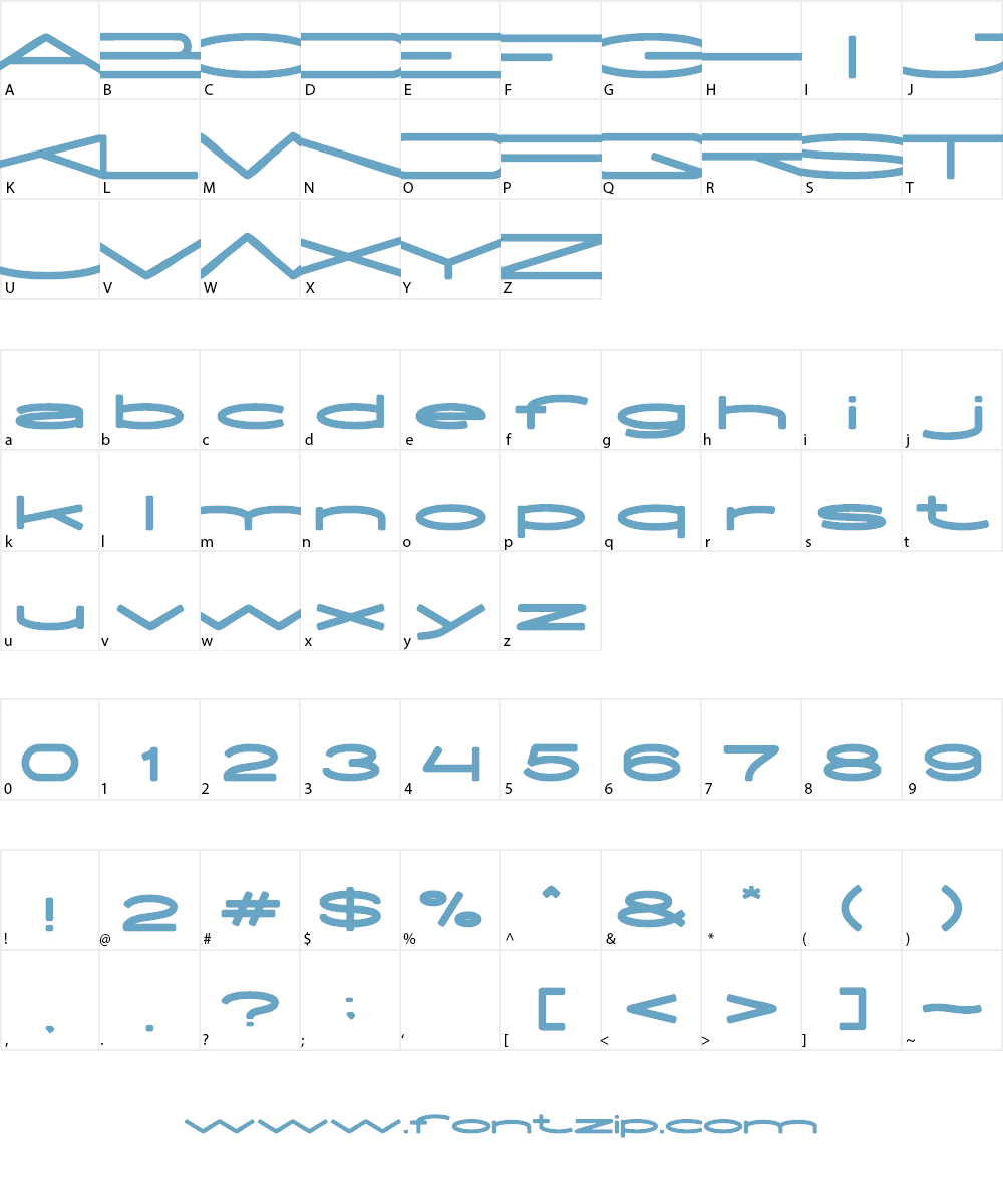 EXTRA LARGE Font Character